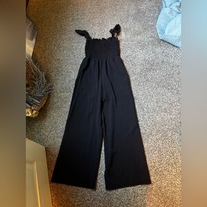 Elegant Black Wide-Leg Jumpsuit